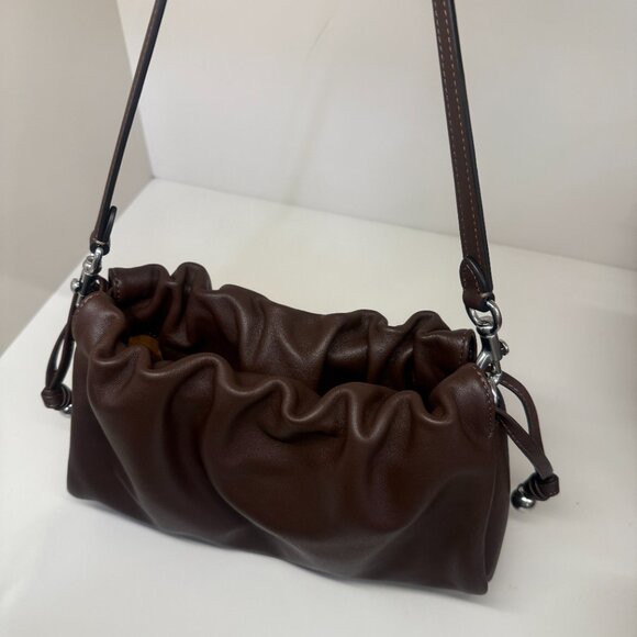 coach Faye Shoulder Bag With Ruching cv529 in maple - Picture 5 of 12